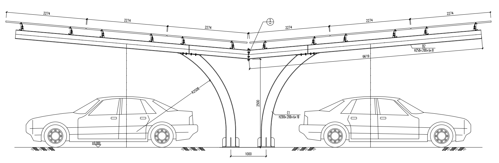 Système d'alimentation photovoltaïque à énergie solaire pour structure de montage de carport solaire