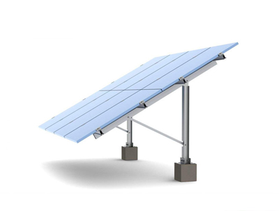 Structure de montage du panneau d'énergie solaire au sol