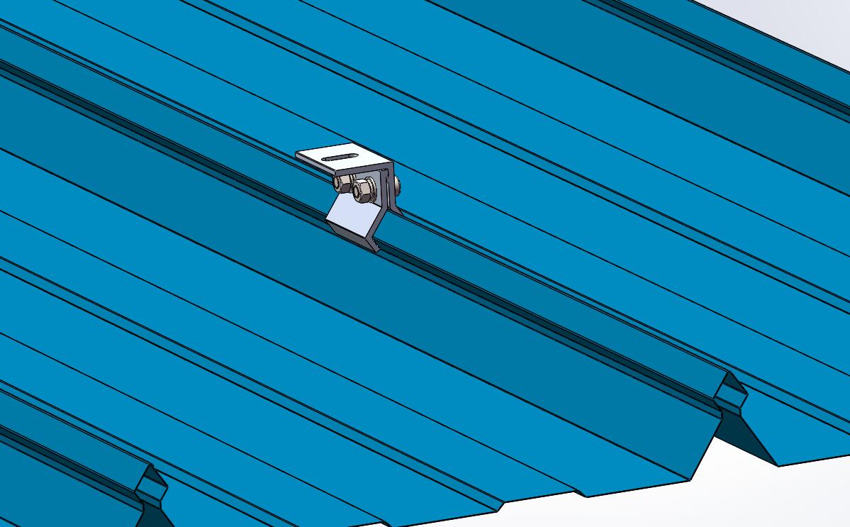 Profil d'alliage d'aluminium de structure de support de panneau solaire de toit en métal