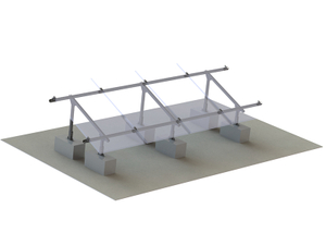 Profil d'alliage d'aluminium de système de support d'énergie solaire de toit plat