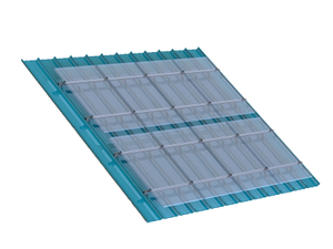 Profil d'alliage d'aluminium de structure de support de panneau solaire de toit en métal