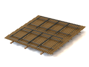 Structure solaire en alliage d'aluminium pour système d'énergie solaire de toit en tuiles